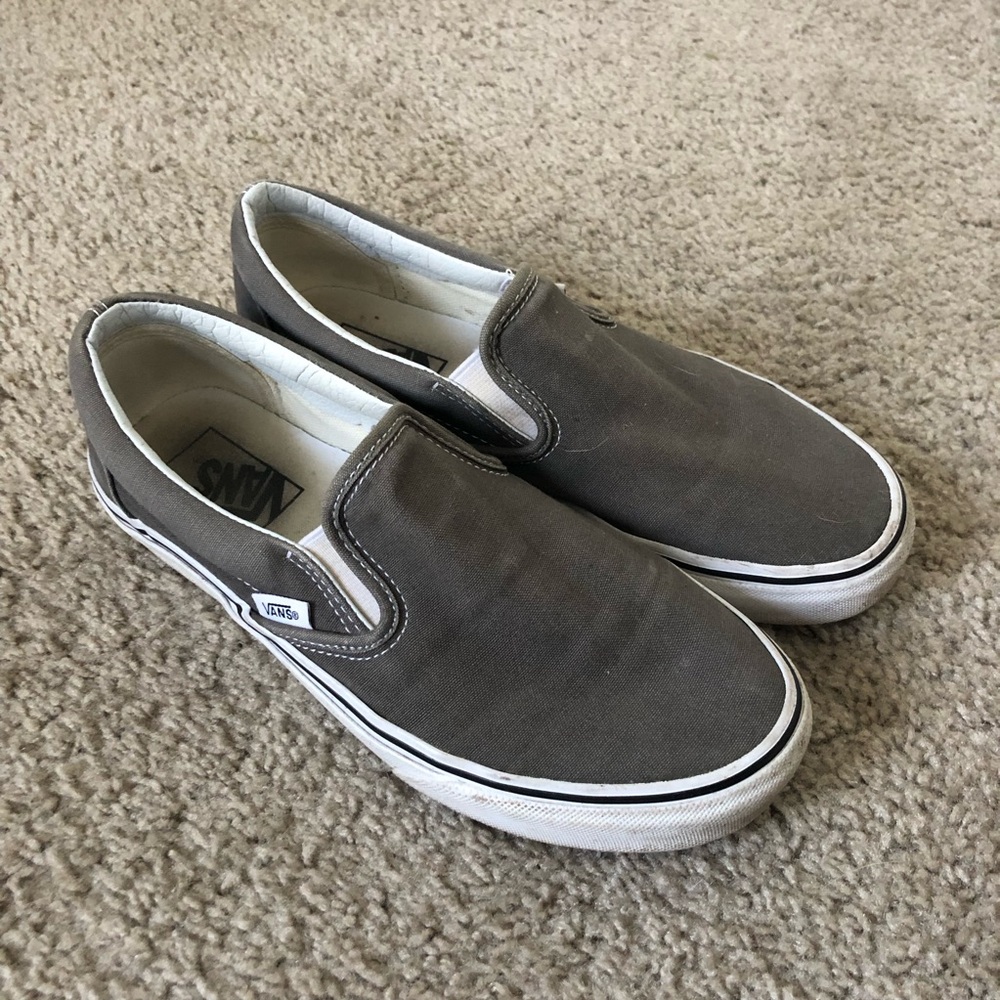 Dark Gray Slip-On Vans